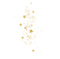 金色星星 圣诞元素(658×648)