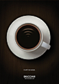 咖啡厅广告：免费Wi-Fi~