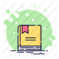 book, bookmark, business, marker, office, volume icon