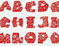 英文字体设计——中国剪纸【手绘】Alphabet font design,Chinese paper-cut : 大学期间字体设计作业