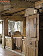 旧木头小木屋法国田园餐厅