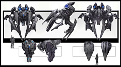 元素动力CG采集到「素材」机械 科技 装甲 未来