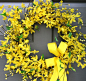 Forsythia Wreath | ~)( Door Decor )(~