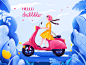 Hello~ Dribbble design ui illustration