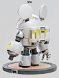 3D blender Zbrush Render ilustracion 卡通 Q版 mecha robot CGI