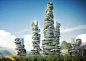 比利时文森特百乐嘉利宝公司开发的一个将自然生态系统引入城市设计的“farmscrapers”概念，由巨大的玻璃卵石堆成。