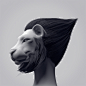 Afro Lion : These are Fur Material tests in modo601