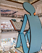 jean jullien's paper people land at le bon marché for book-themed exhibition in paris