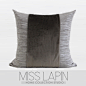 MISS LAPIN简约现代/沙发床头样板房/米灰色港式拼接方枕