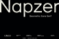 2款现代时尚优雅Napzer杂志画册海报封面标题几何无衬线英文字体