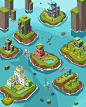 An Island, meejoo lee : Game illustration 