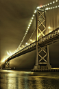 Photograph San Francisco/Oakland Bay Bridge by Steve Sinnock