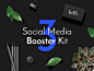 Products : The third volume of the Social Media Booster Kit is here, and it's bringing an elegance & class to the marketplace. The winning combination of the deep blue color, rich typography, and original grid are intended to help you to stand out fro