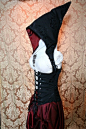#绘画参考# 继续各种兜帽+corset,兜帽的类型也有不一样的இwஇ