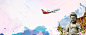 佛祖,飞机,蓝色,粉色,,泰国,旅游海报,开心,激情,狂欢图库,png图片,网,图片素材,背景素材,4248371@北坤人素材
