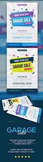 Garage Sale Flyer Template PSD, Vector AI. Download here: <a href="http://graphicriver.net/item/garage-sale-flyer/15773951?ref=ksioks" rel="nofollow" target="_blank">graphicriver.net/...</a>