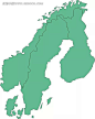 绿色北欧矢量地图版图|办公用品|丹麦|芬兰|挪威|瑞典|生活百科|矢量素材|手绘地图|画册排版图片|包装刀版图|中国版图|刀版图模板