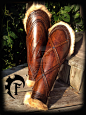 Barbarian women leg armor by ~Feral-Workshop on deviantART