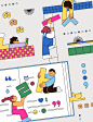 adobe illustrator campaign children colorful ILLUSTRATION  literacy vector
