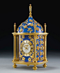 PATEK PHILIPPE 'CONSTELLÉE BLEU DOME CLOCK'百达翡丽“蓝CONSTELLEE圆顶时钟”
