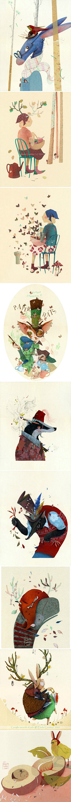 木木桑麻采集到商业插画-动物形态参考