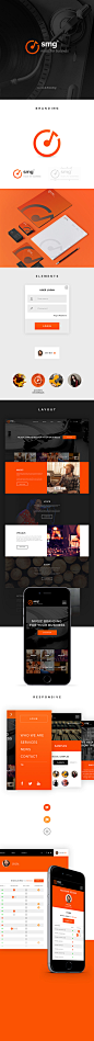 SMG : Brand identity, UX & UI design for Istanbul based digital music service  SMG.