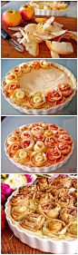 Apple pie with roses.#赏味期限#
