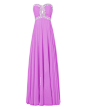 Amazon.com: Dressystar Women's Long Chiffon Keyhole Prom Bridesmaid Dress Sweetheart Beaded Top: Clothing