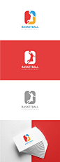 高品质的NBA风格篮球basketball健康锻炼体育运动logo标志设计模板