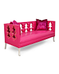 Haute House Balustrade Pink Settee