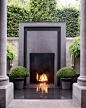 Outdoor fireplace