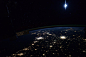 德克萨斯州的城市之光，昨日由宇航员Scott Kelly拍摄。