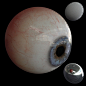 Eyeball , Kenzie LaMar : Eye I made for pre-render.  Rendered in Arnold for Maya.  Maps textured in Mari and baked in Knald.  I sculpted the eye in Zbrush and also used Xgen hair.
