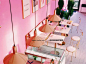 网红甜品奶茶店桌椅组合 大理石餐桌圆方桌 ins风咖啡茶餐厅桌椅-淘宝网
