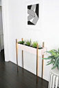 Skinny Planter Stand DIY: 