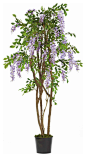 Nearly Natural 5' Wisteria Silk Tree traditional-artificial-flowers-plants-and-trees