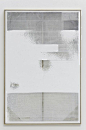 Hugh Scott Douglass untitled, 2011 Laser cut on gessoed linen 60 x 40 inches