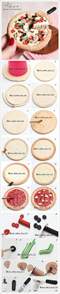 如何用粘土制作披萨
