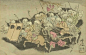《百鬼夜行》，18世纪日本木板画。