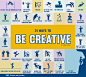 31 ways how to be creative infographic