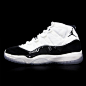 Air Jordan XI 11 Retro Concord AJ11 白黑 378037-107的图片