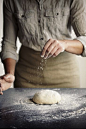 I suppose I should be marveling at her baking skills, but I can't stop looking at that adorable, outfit.