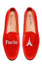 Perfect for Xmas!! Shop Del Toro Prince Albert Paris | Eiffel Tower Slipper Loafers at Moda Operandi