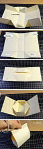 创意十足的折纸盒子做法，无需剪裁，只用折...