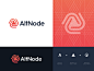 AltNode - Logo redesign proposal  grid monogram deployment data triangle tracking smart logo identity design branding design identity branding dynamic logo creative logo a logo nodes node altnode logo logo designer logo design