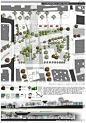 建筑景观规划设计彩色平面图丨商业办公庭院花园滨水河道公园广场绿地居住区景观方案设计