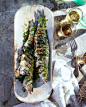 Grilled Branzino with Cilantro-Mint Relish