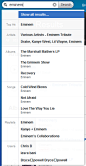 分类式自动提示，Rdio - Interesting search dropdown with grouped results
/via Chris Bedoya