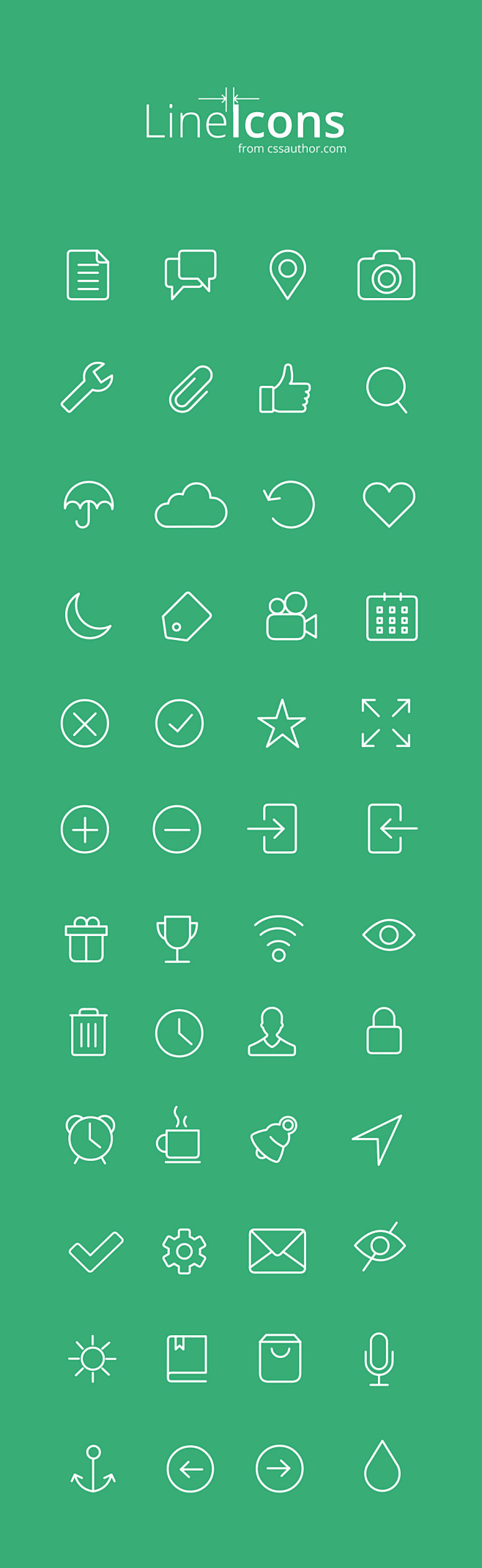 Free Line Icons for ...