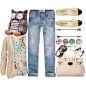 A fashion look from March 2014 featuring SELECTED cardigans, Joie tops and Hollister Co. jeans. Browse and shop related looks.